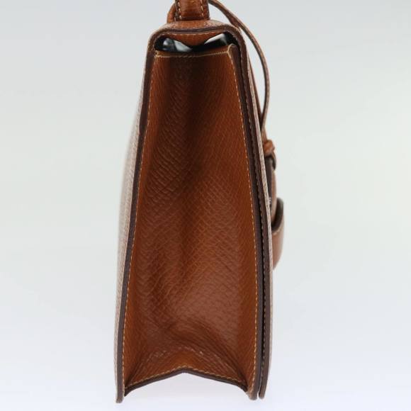 LOEWE Hand Bag Leather Brown Auth 71590 - Picture 3 of 16